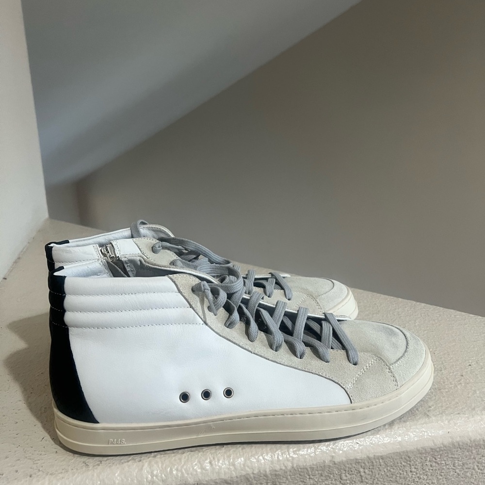 NWNT P448 Men's High‎ Top Skate Leather Shoes Sneaker F22BSKATE-M US 12 …